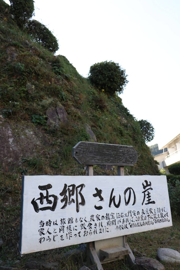 西郷さんの崖